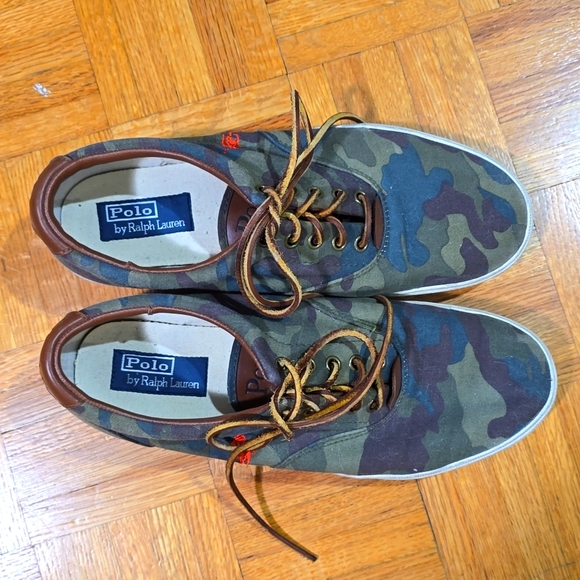 Men's Polo by Ralph Lauren Canvas Camo Sneakers in size 10 - Picture 4 of 4